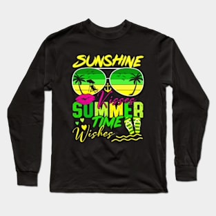 Sunshine Kisses Summer Time Wishes Long Sleeve T-Shirt